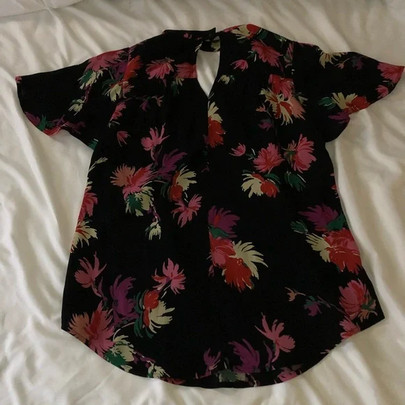 Anthropologie Maeve Bella Choker Floral Blouse Size XS - Picture 9 of 12